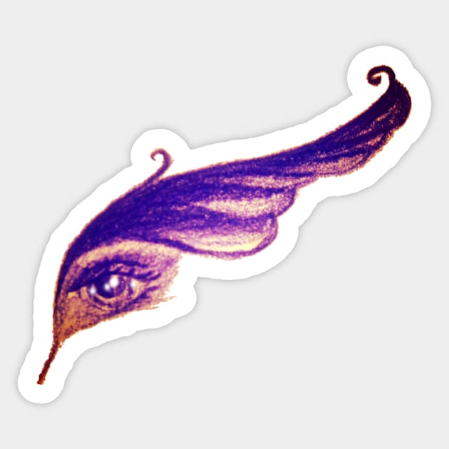 Feather Eyebrow Sticker by 1Redbublppasswo